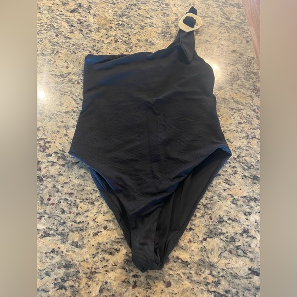 Eberjey Marion Textured One-Piece with Buckle size small - Picture 5 of 7